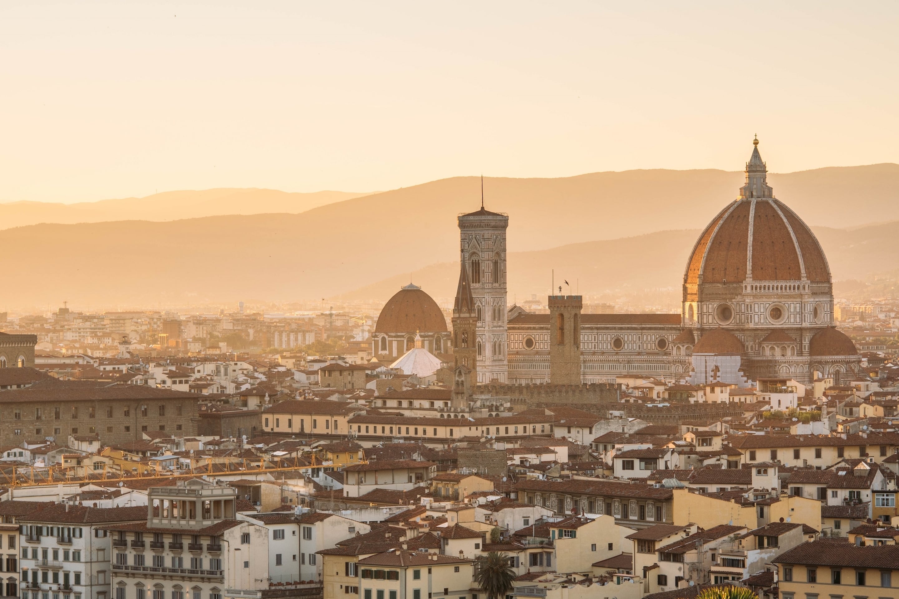 Beautiful shot of buildings in Florence Italy